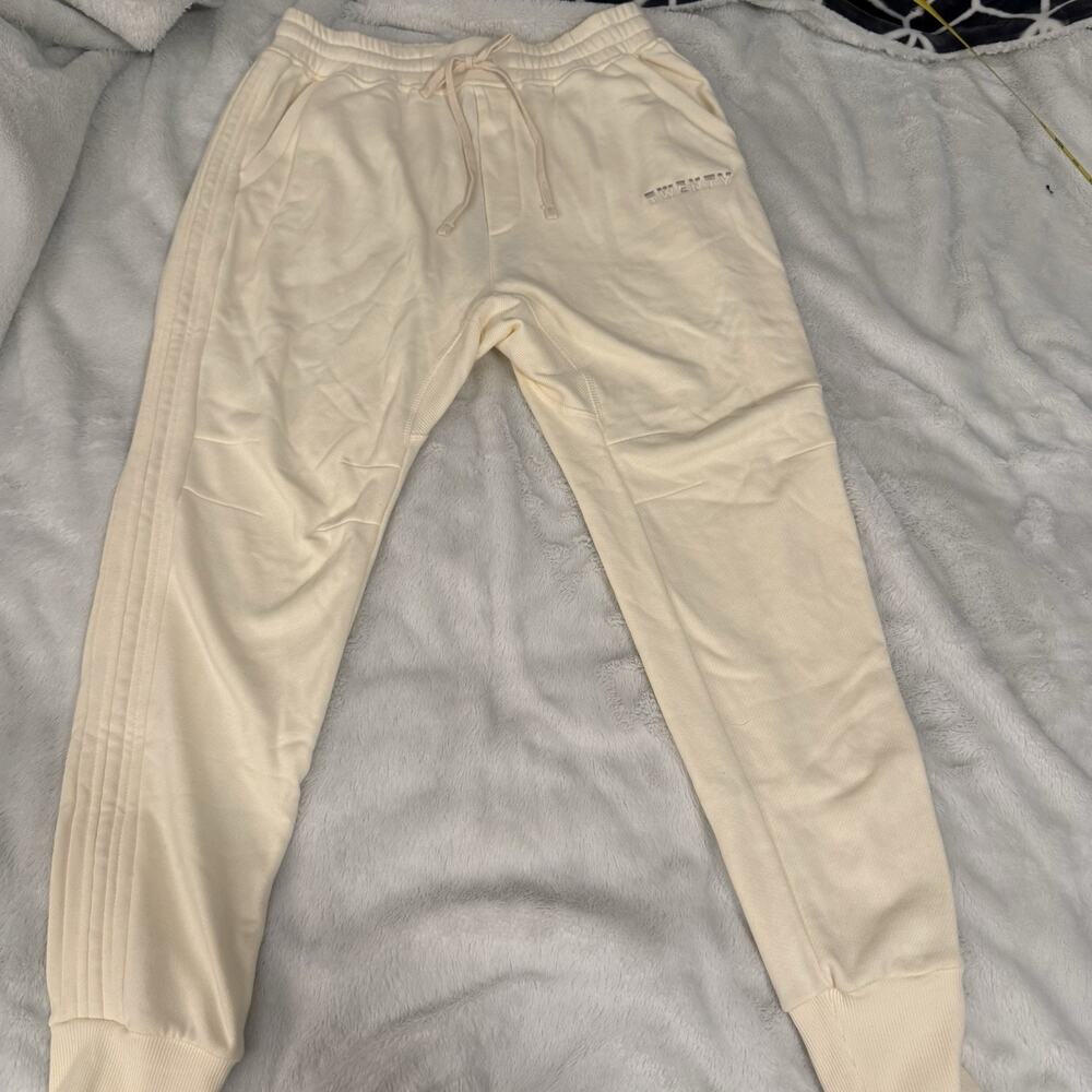 $195 Twenty Montreal Cotton Blend Knit Thermal Joggers Sweatpants Men's M New WT